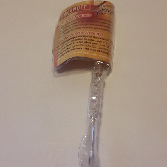 RARE Smirnoff twisted Screwdriver Stir Stick NIP S - Picture 2 of 2